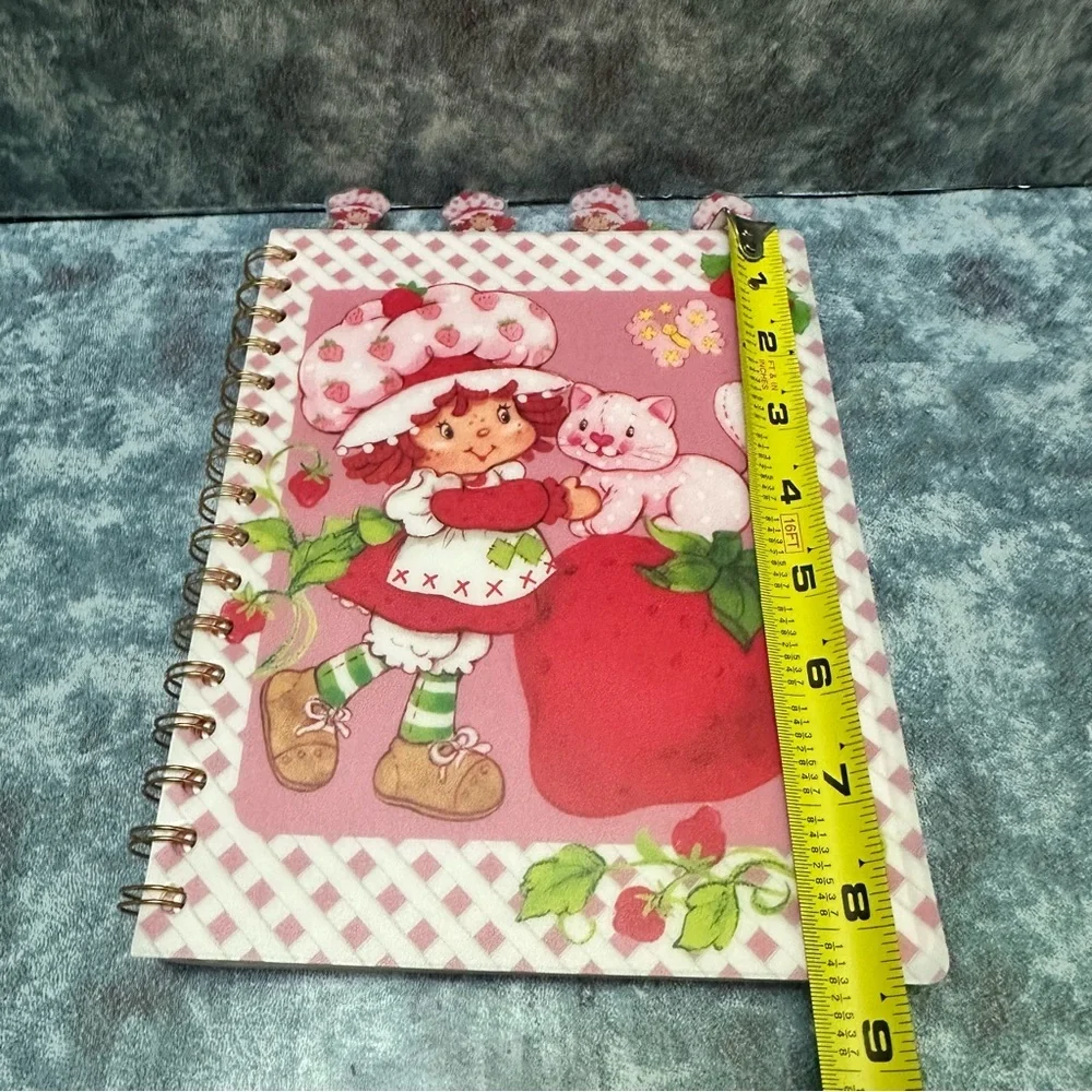 Strawberry and Cat Spiral Notebook